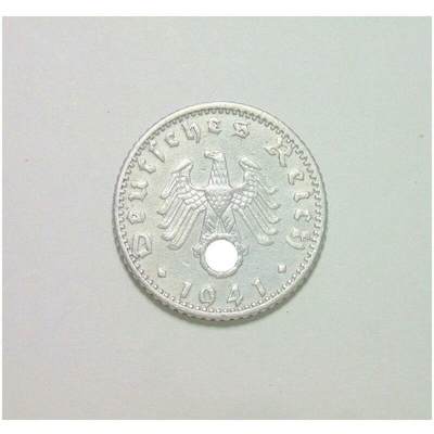 德国第三帝国1941年A版50芬尼 爽品 - 德国第三帝国1941年A版50芬尼 爽品