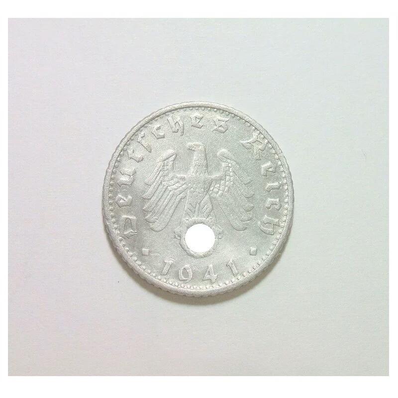 德国第三帝国1941年B版50芬尼 好品