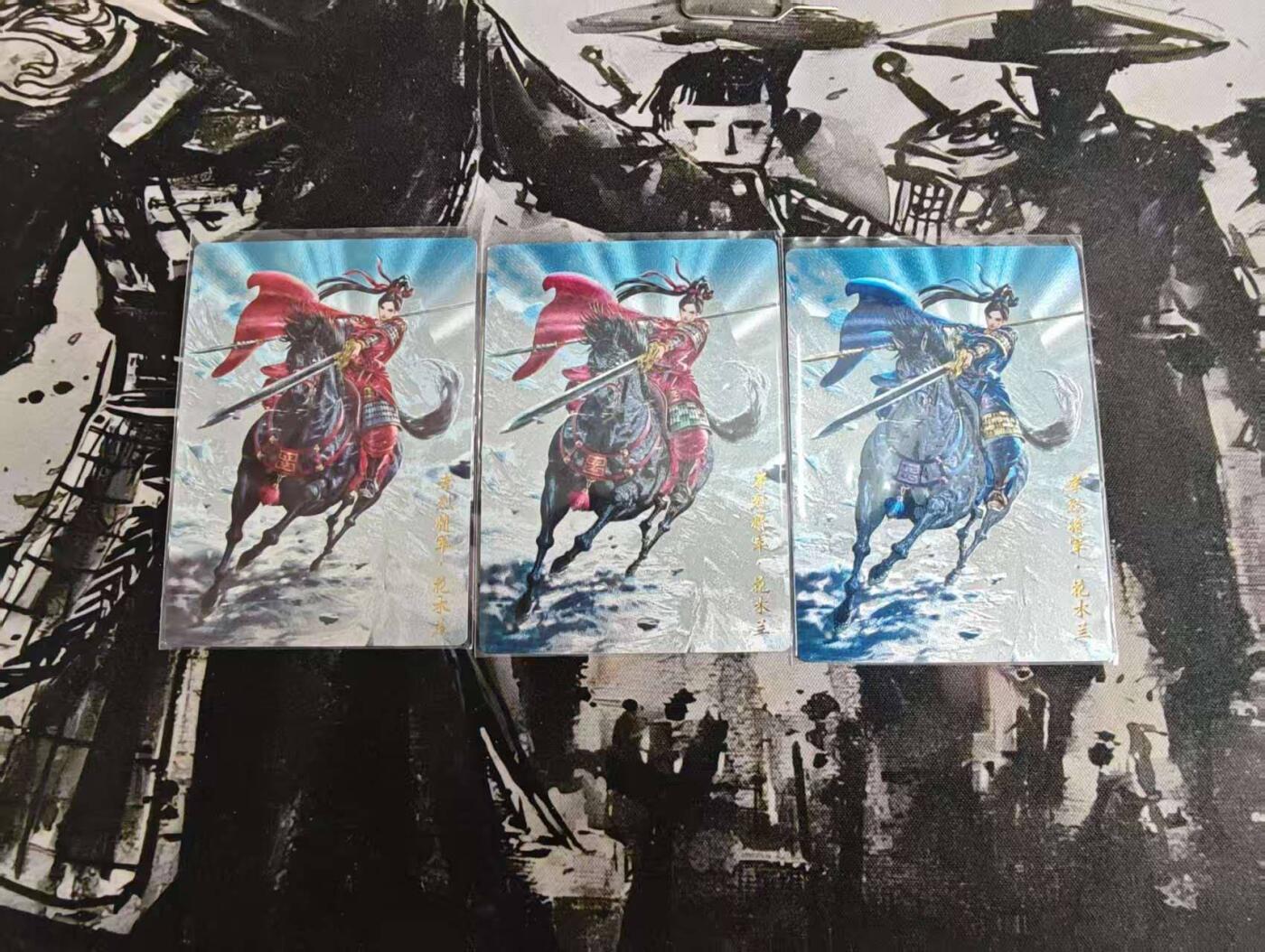秋原瞳的小店第13期（阳春5月的夏天，是否还记得那个即将毕业分离曾为你撑伞的她） 【粗闪卡】卡德曼-花木兰 一套三张全