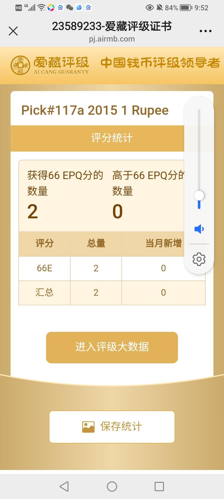印度2015年1卢比精美特色5555狮子号纸币