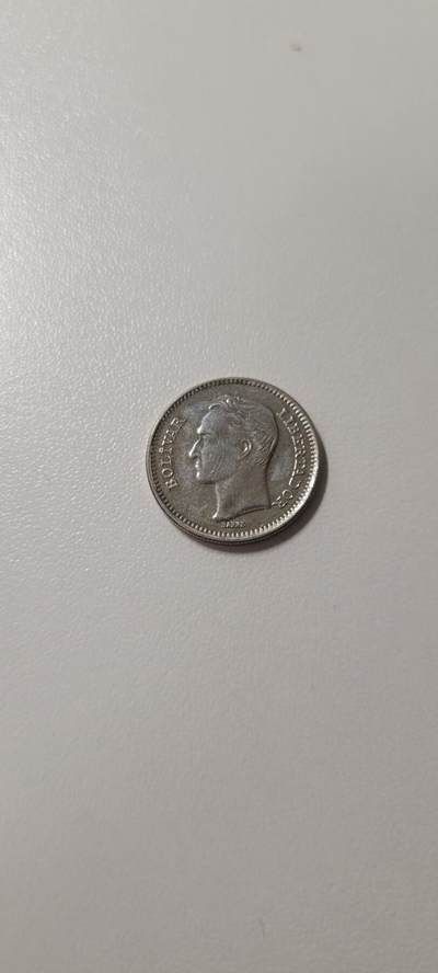 2025第十六期  委内瑞拉1990年50分镍钢币，国父玻利瓦尔，