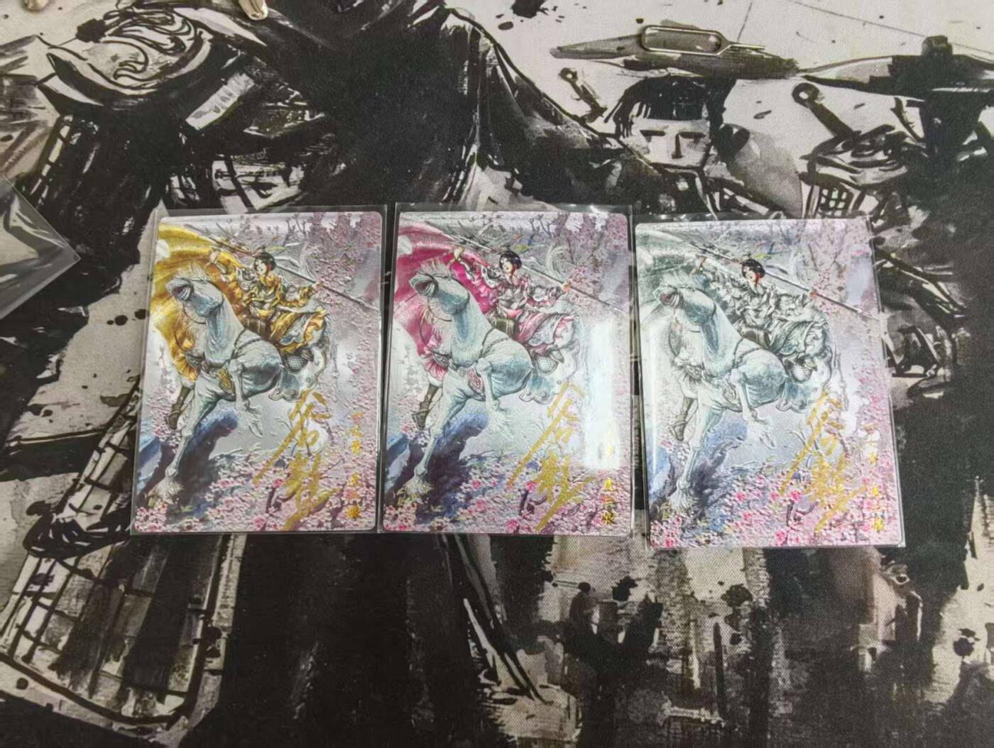秋原瞳的小店第13期（阳春5月的夏天，是否还记得那个即将毕业分离曾为你撑伞的她） 【亲签卡】卡德曼-谷粒三娘- 55号 一套三张齐