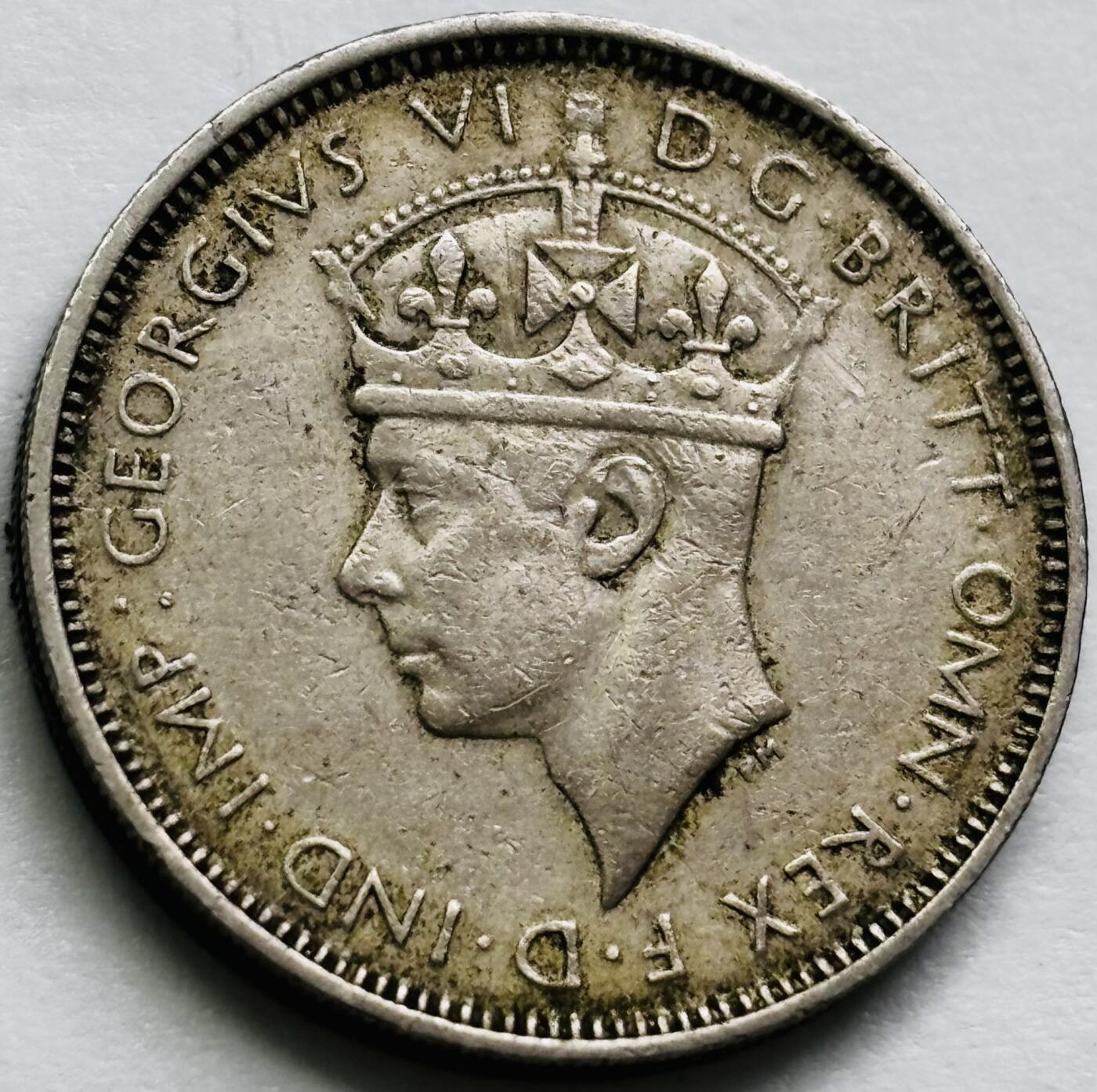 文馨钱币收藏第 243 场，各国古铜币，英系场 1939 年英属西非乔治六世 3 便士