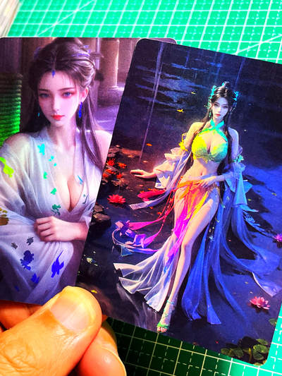 显眼宝卡牌14期 美人合集 颜值为主 - 仙逆 动漫卡 李慕婉金彩卡2张 63*88