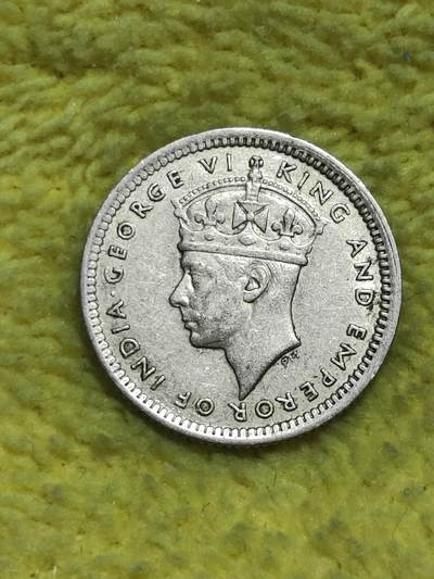 2025年第三十八场(总第六十四场）外国好品散币(免佣金) - 英属马来亚1943年5分银币(乔治六世时期第二版，首发年仅发行2年)