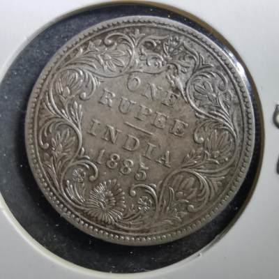 沼泽如烟--第710场 - 印度1885年1卢比银币