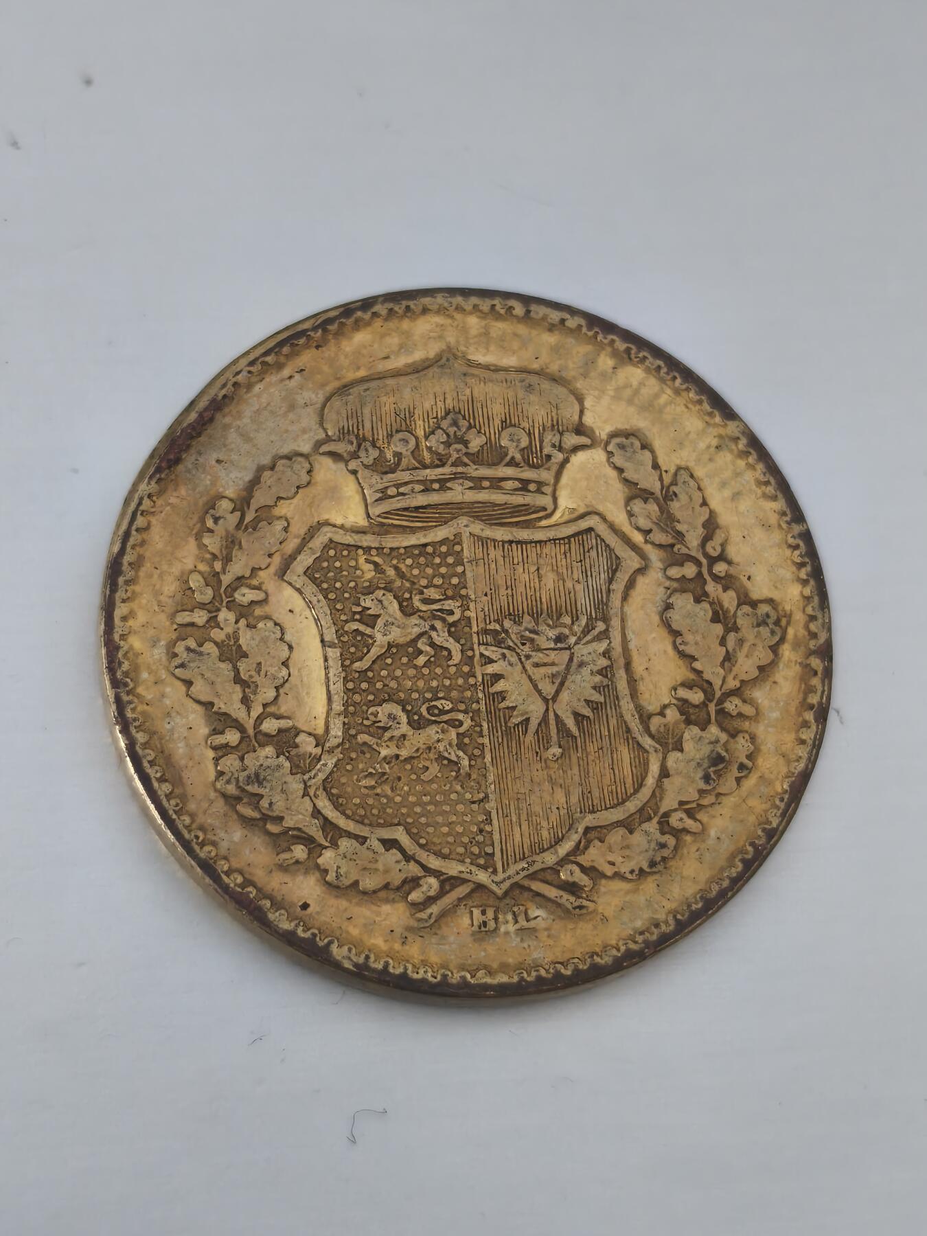 Krab外币市集Vol.9 德国石勒苏益格1850年1赫勒镀金