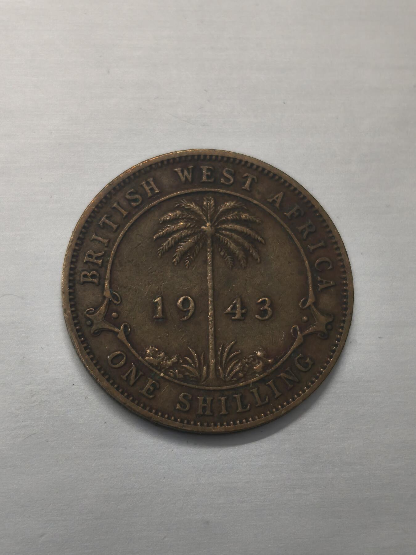 Krab外币市集Vol.9 英属西非乔治六世1943年1先令