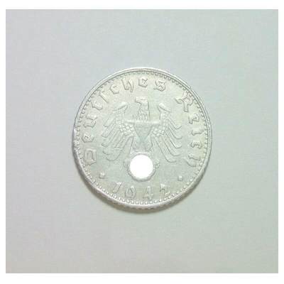 稀年 德国第三帝国1942年G版50芬尼 极美品 - 稀年 德国第三帝国1942年G版50芬尼 极美品