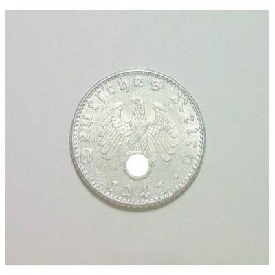 德国第三帝国1943年J版50芬尼 爽品 - 德国第三帝国1943年J版50芬尼 爽品