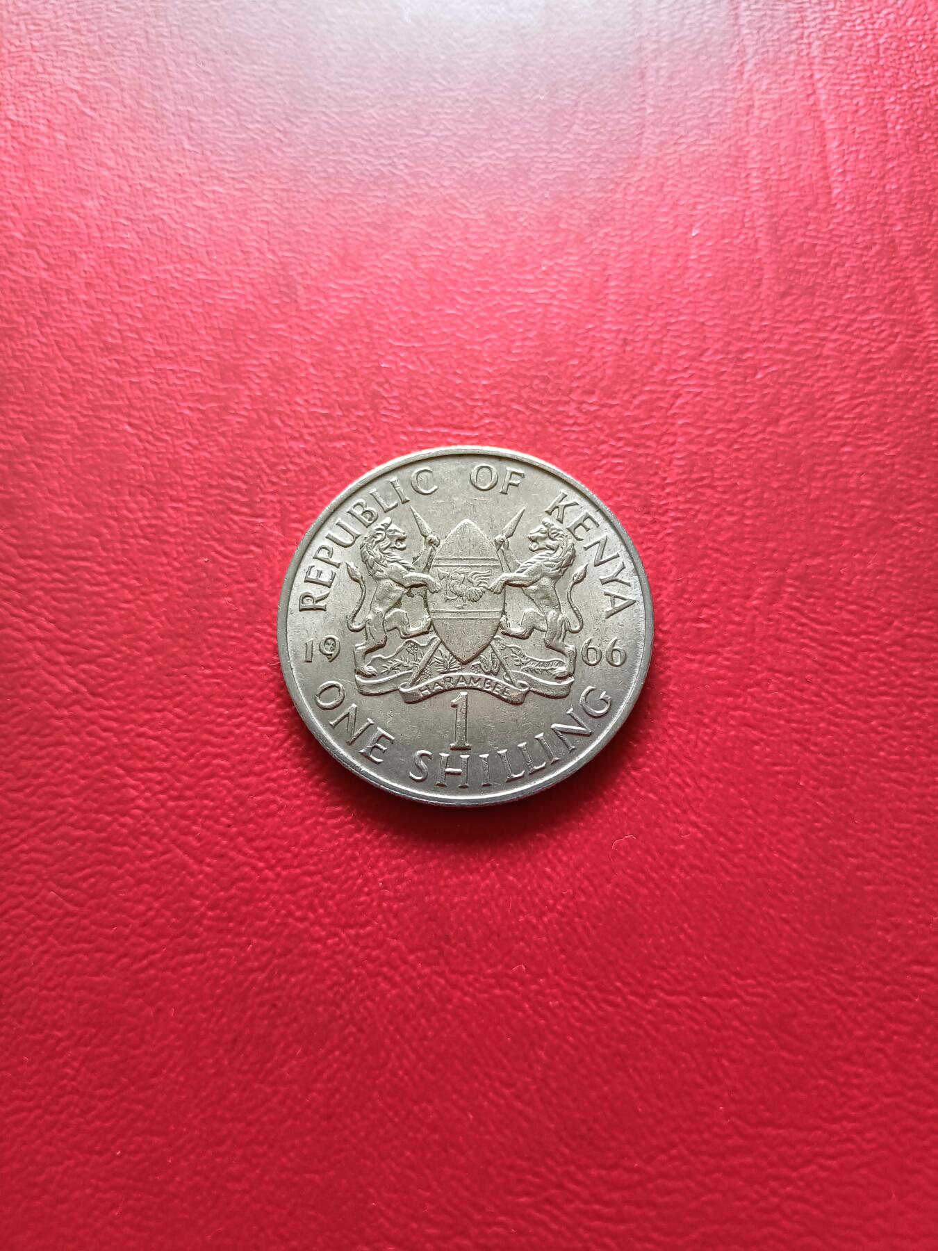 【云涧收藏】第二十五场 肯尼亚1966年1先令，好品