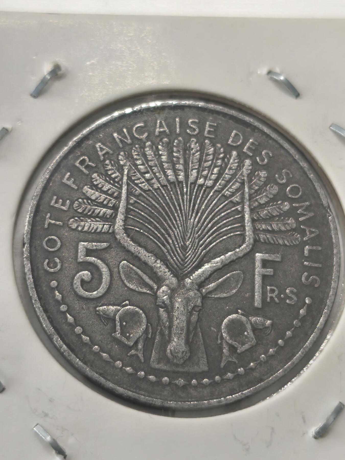 Krab外币市集Vol.9 法属索马里1948年5法郎