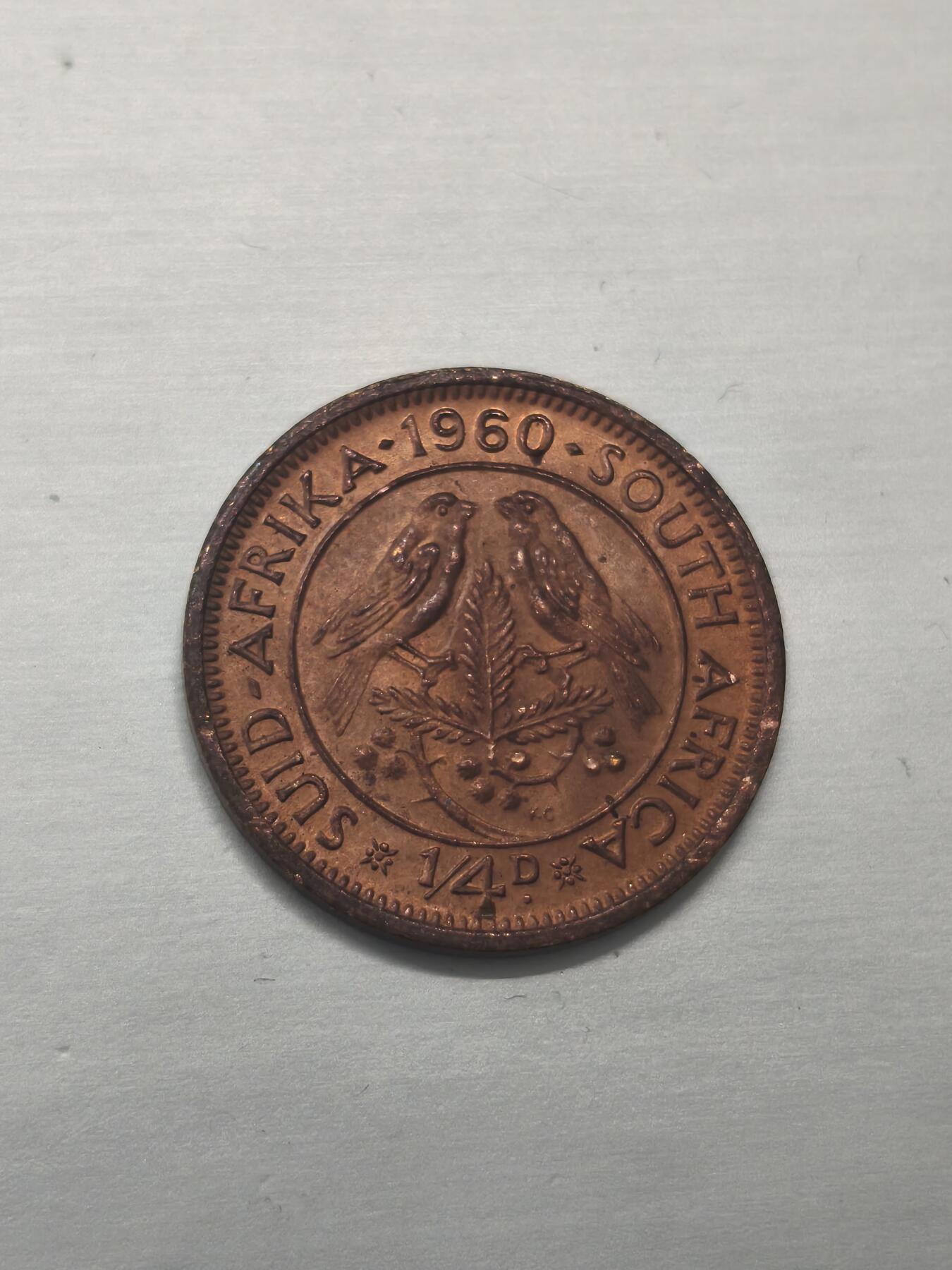 Krab外币市集Vol.9 南非伊丽莎白二世1960年1法新UNC