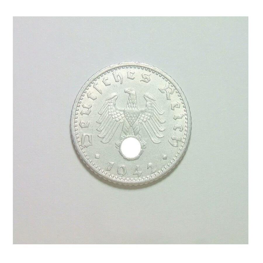 德国第三帝国1942年F版50芬尼 爽品