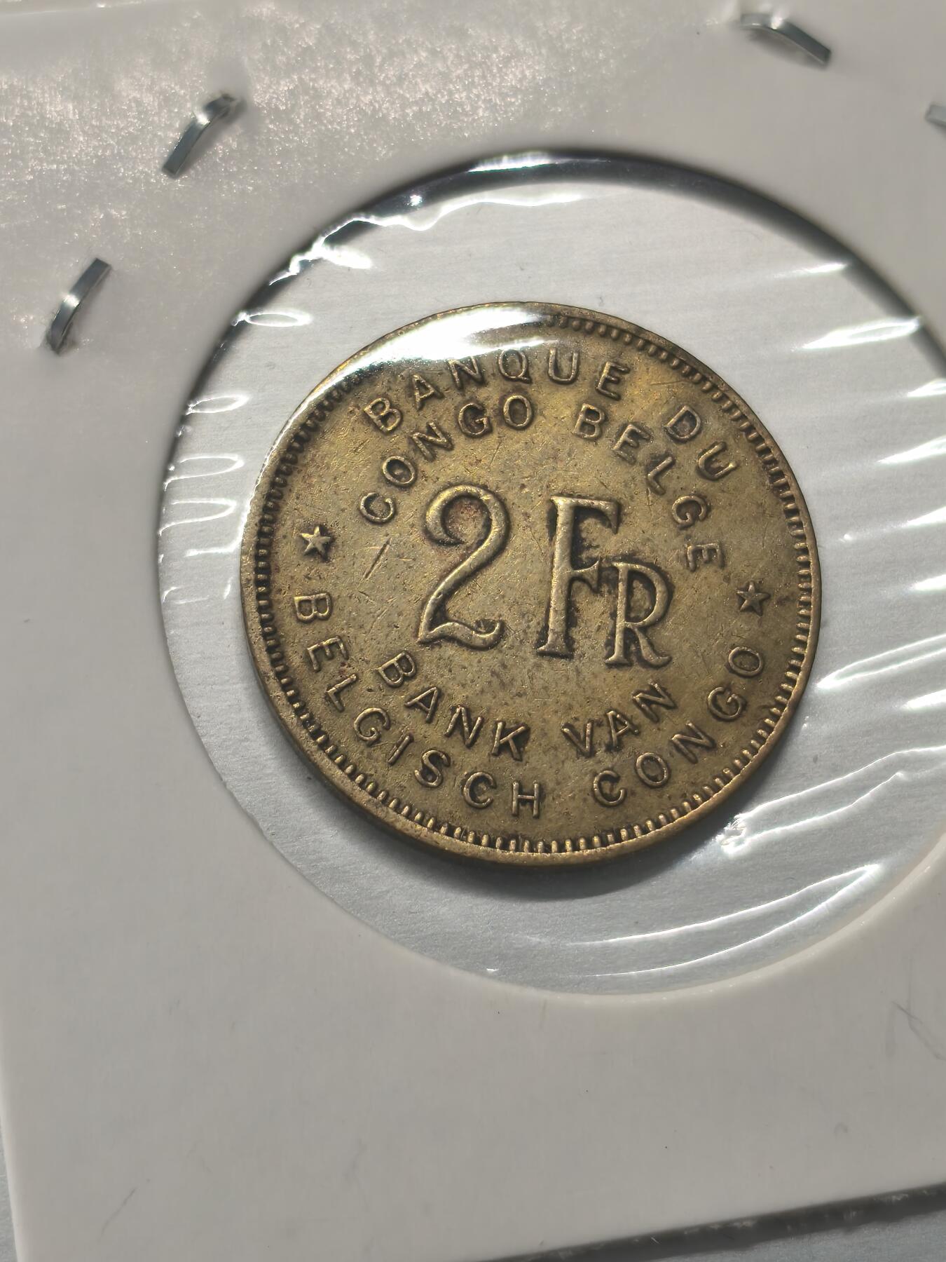 Krab外币市集Vol.9 比利时属刚果1947年2法郎