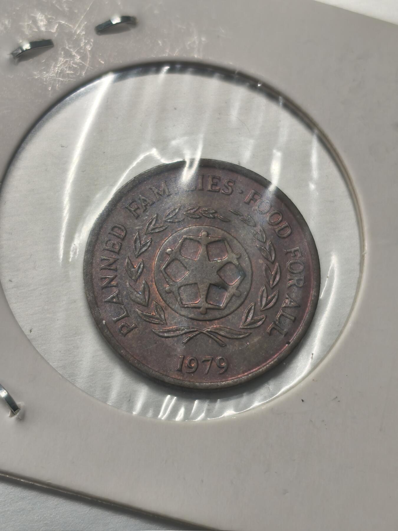 Krab外币市集Vol.9 汤加1979年FAO纪念币-2生丁