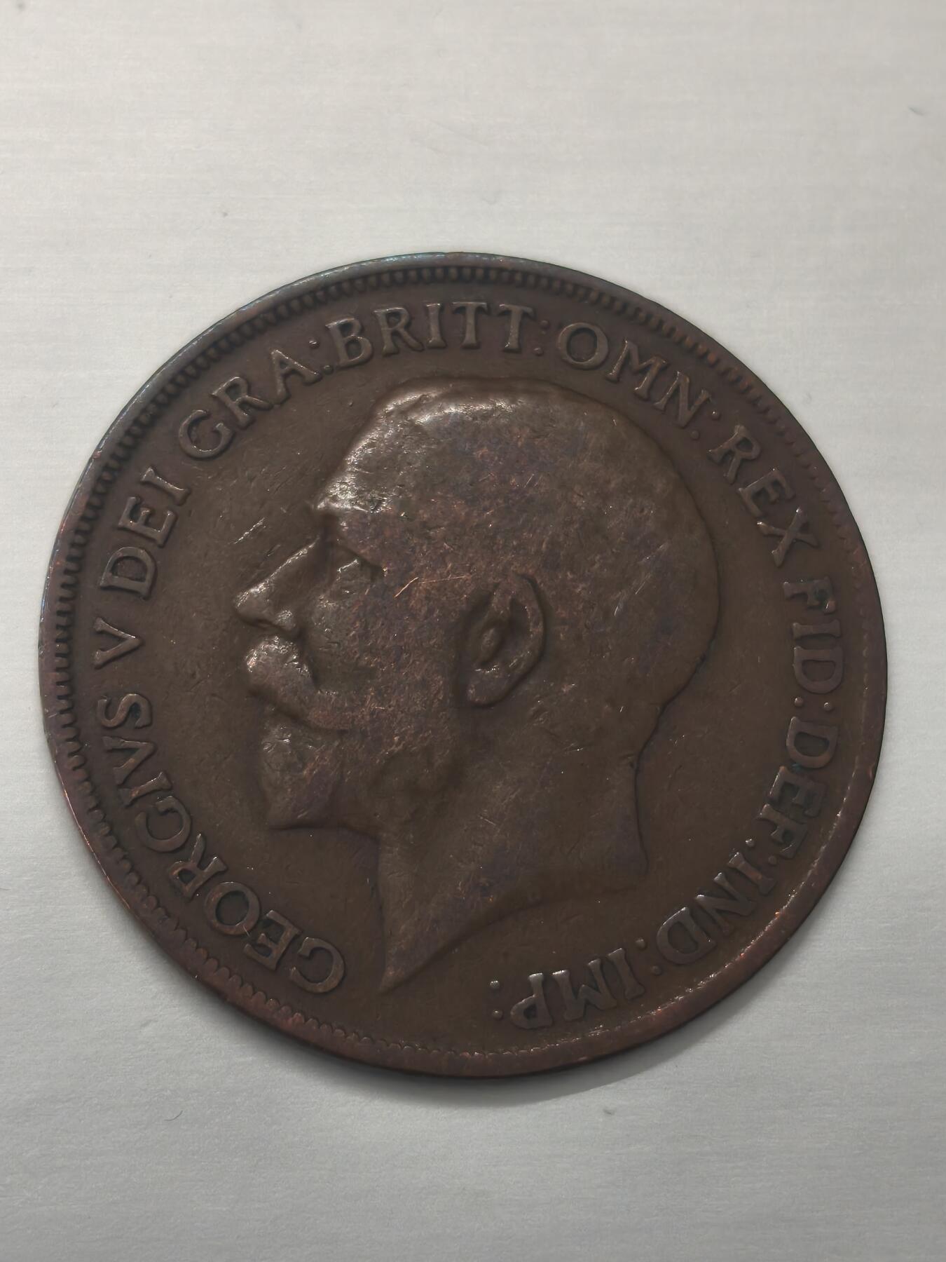 Krab外币市集Vol.9 英国乔治五世1921年1便士