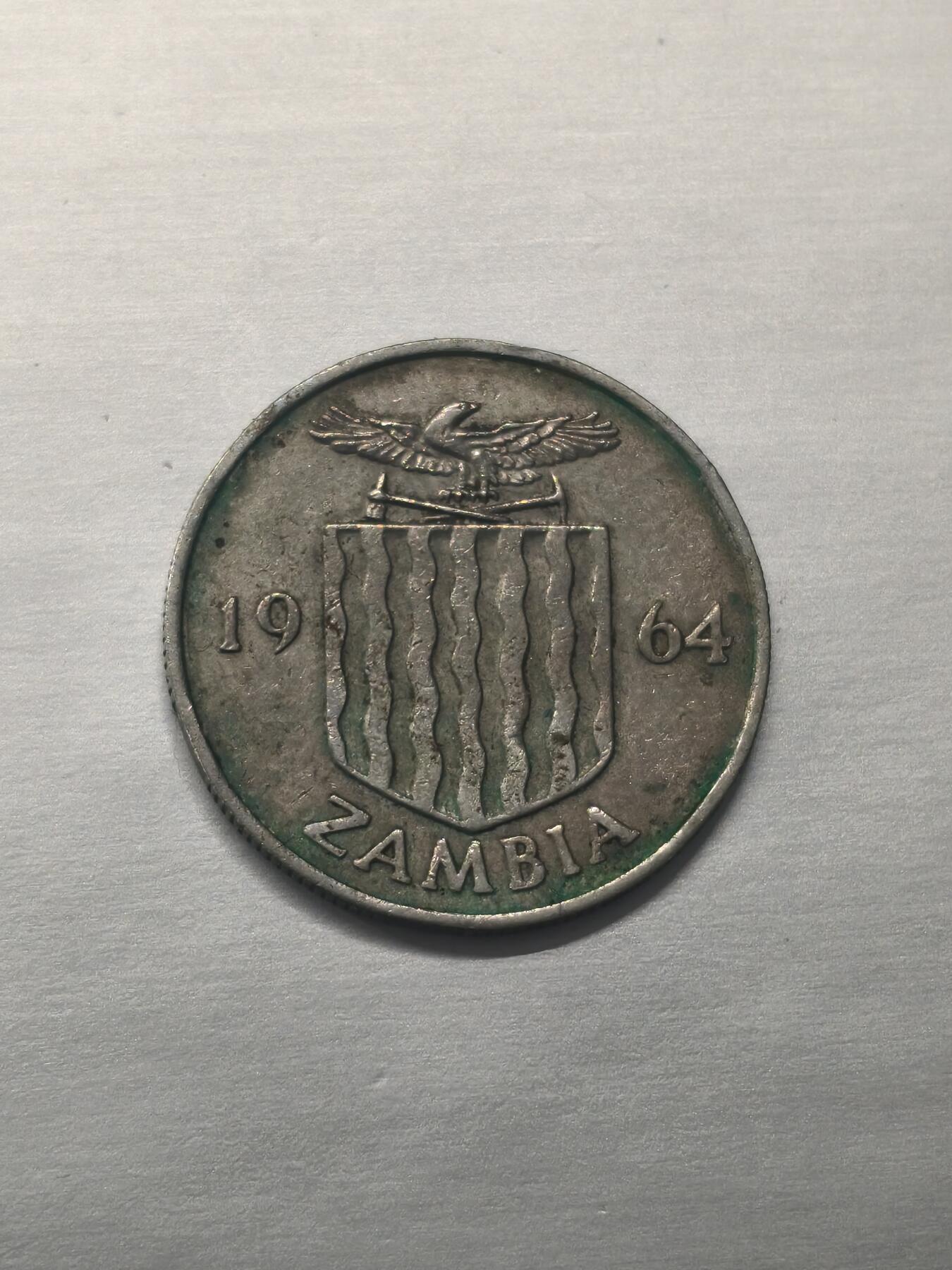 Krab外币市集Vol.9 英属赞比亚1964年6便士