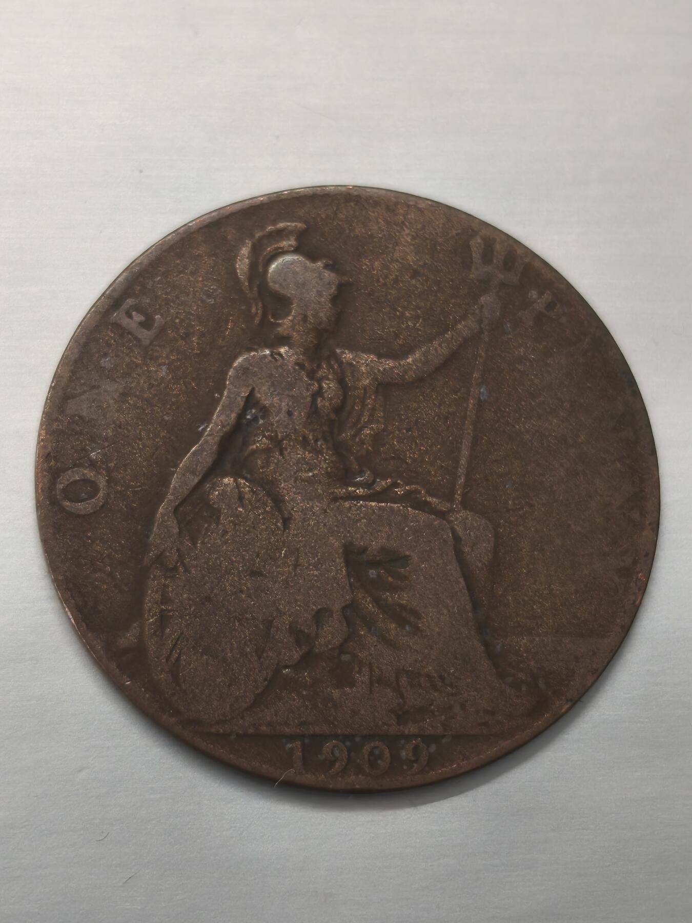 Krab外币市集Vol.9 英国爱德华七世1909年1便士