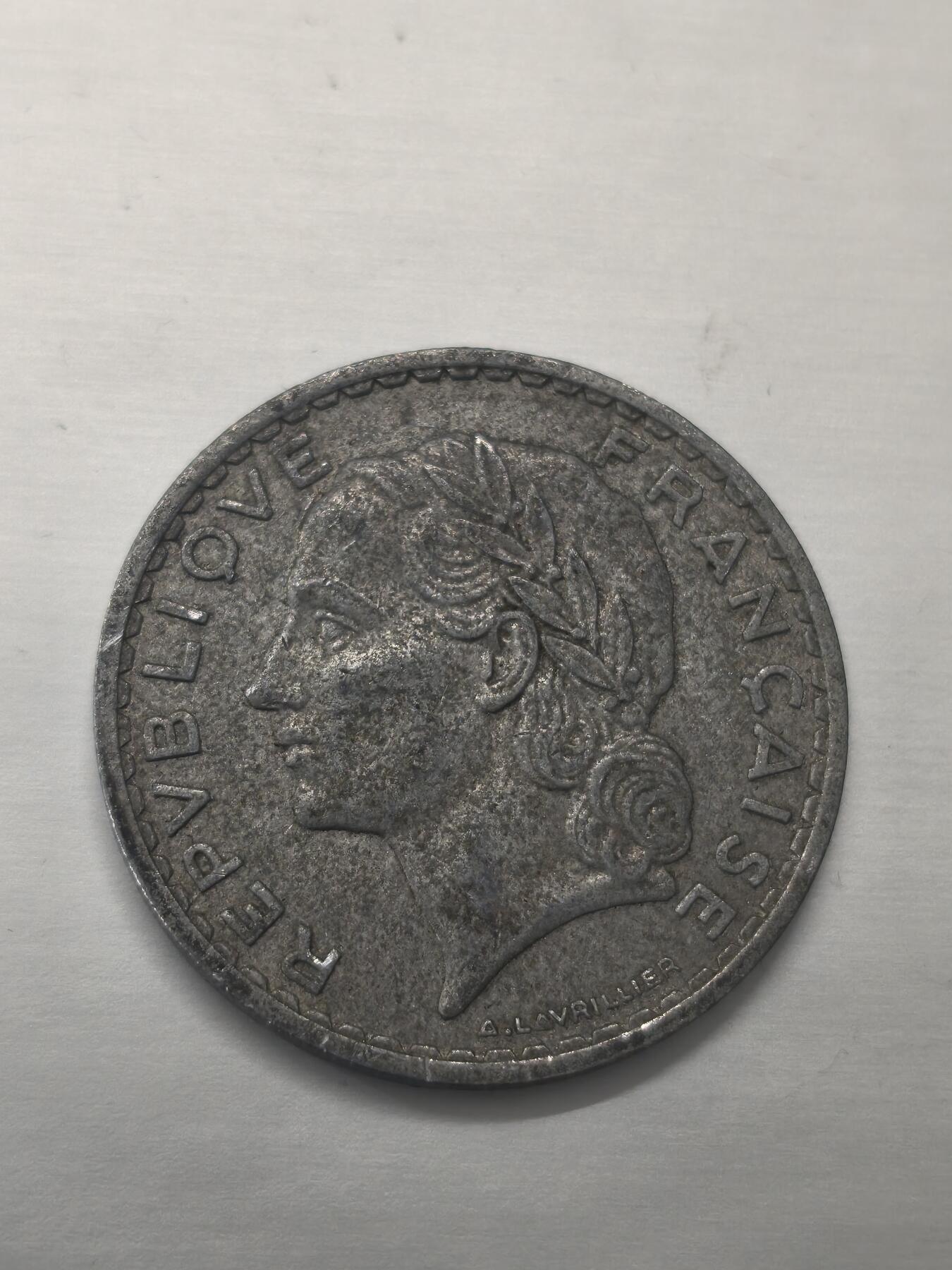 Krab外币市集Vol.9 法国1949年B版5法郎