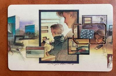 《卡拍》第329期拍卖5月10日晚22：10时延时截拍 福建移动手机SIM卡《母婴图》组装芯片卡，上品。