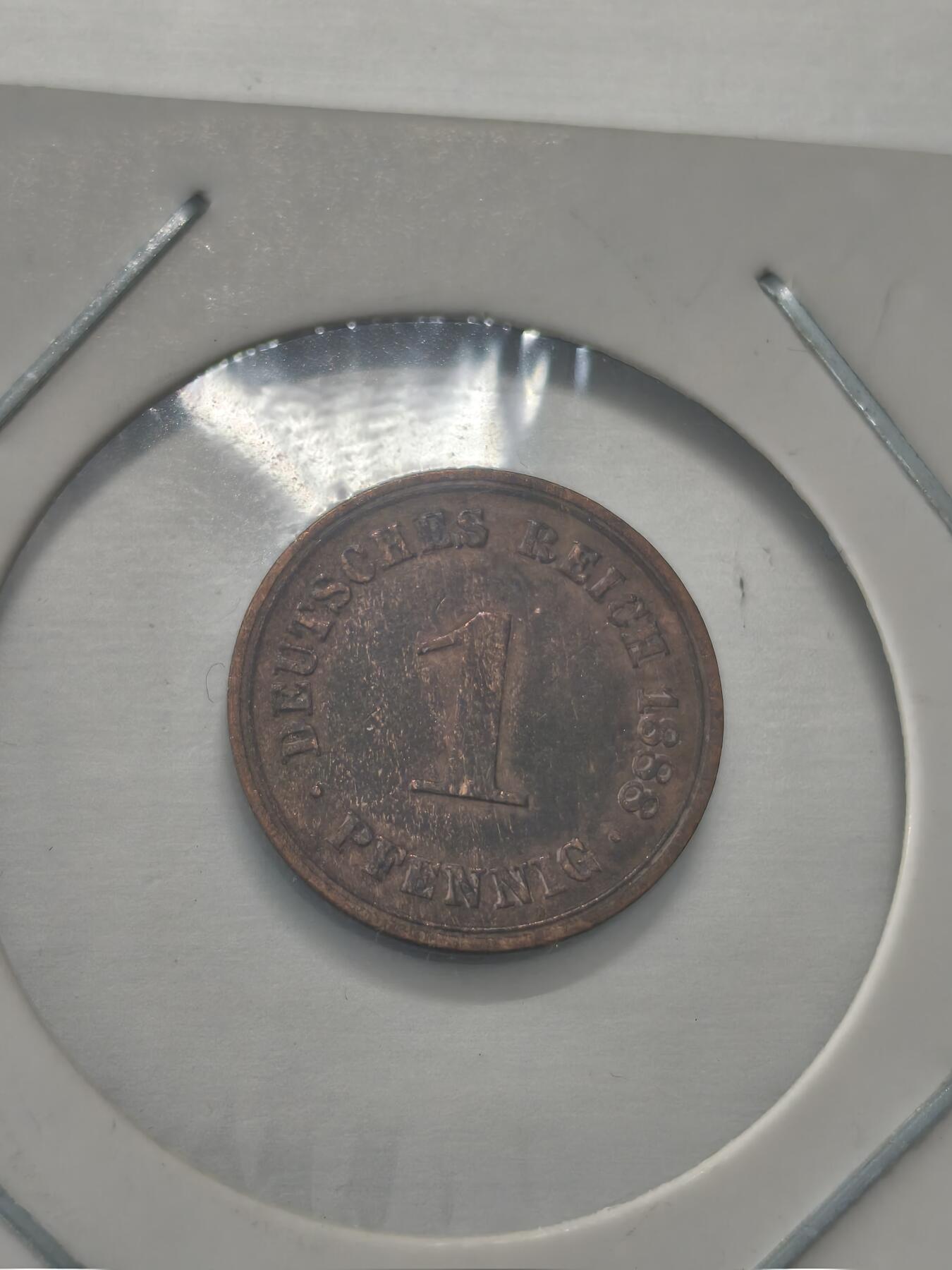 Krab外币市集Vol.9 德国1888年1芬妮