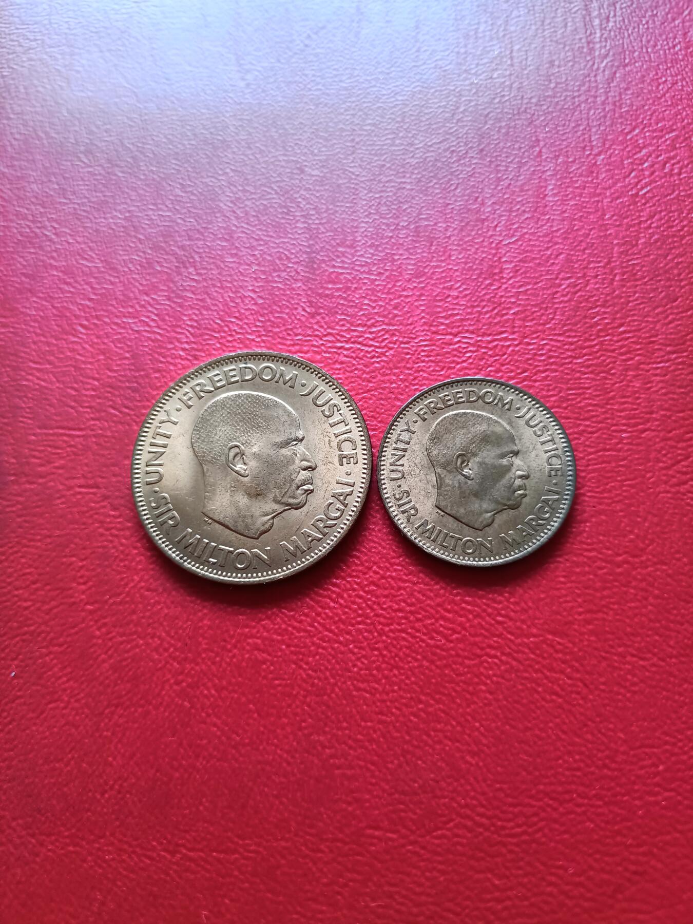 【云涧收藏】第二十五场 塞拉利昂1964年2枚，UNC