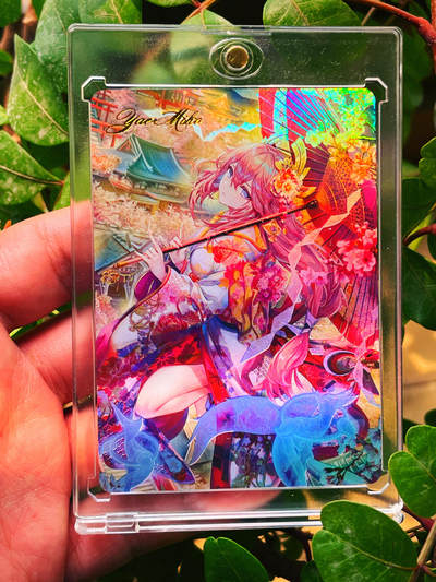 【带卡砖】燎原卡牌 T画师系列 浮雕金彩卡 原神八重神子