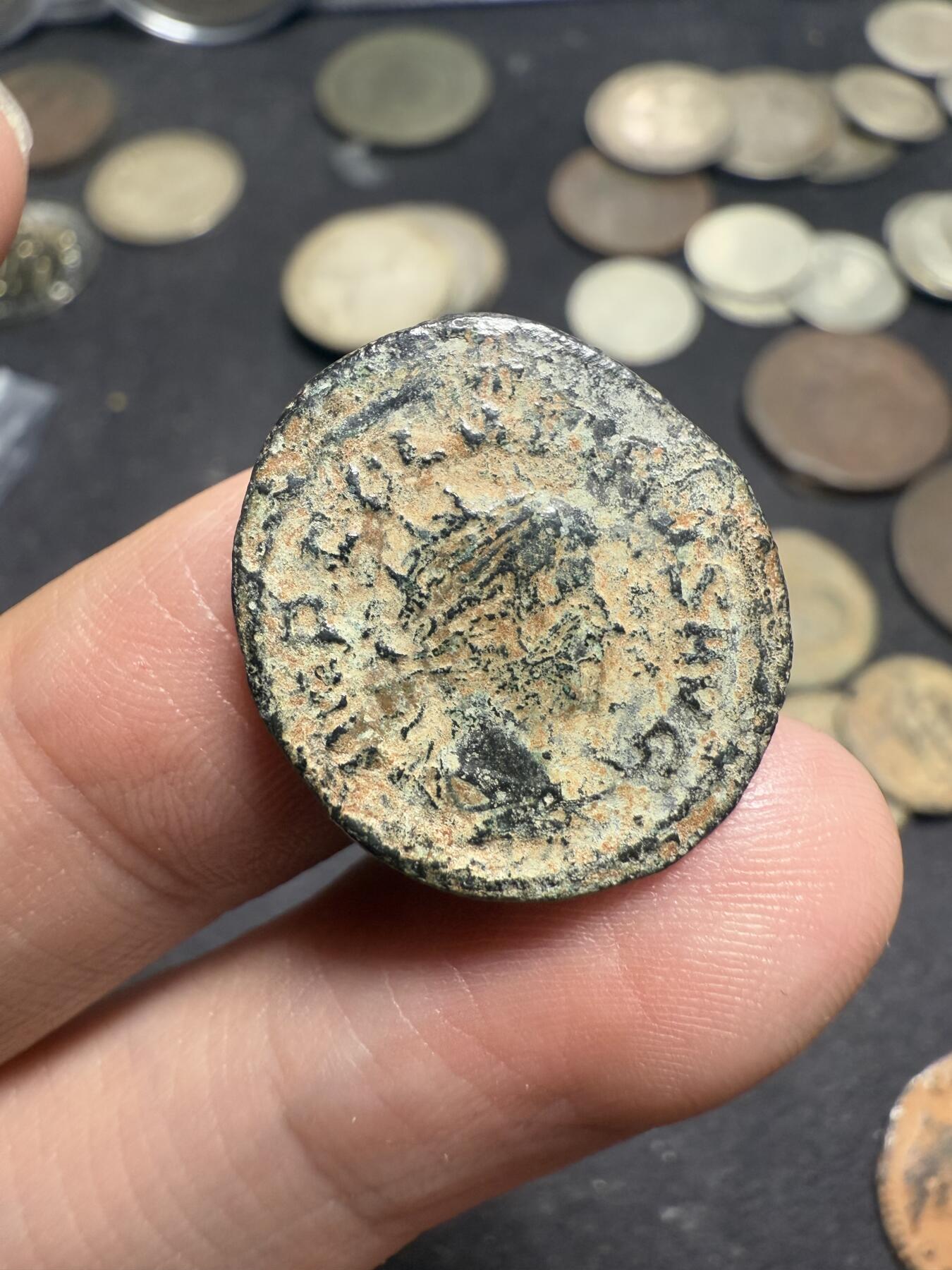 南宋泉阁俄币 外币 国币 专场第十期【送拍无额外佣金】 古罗马 公元260-268年 伽里恩努斯大型富利铜币 背逆 通货好品