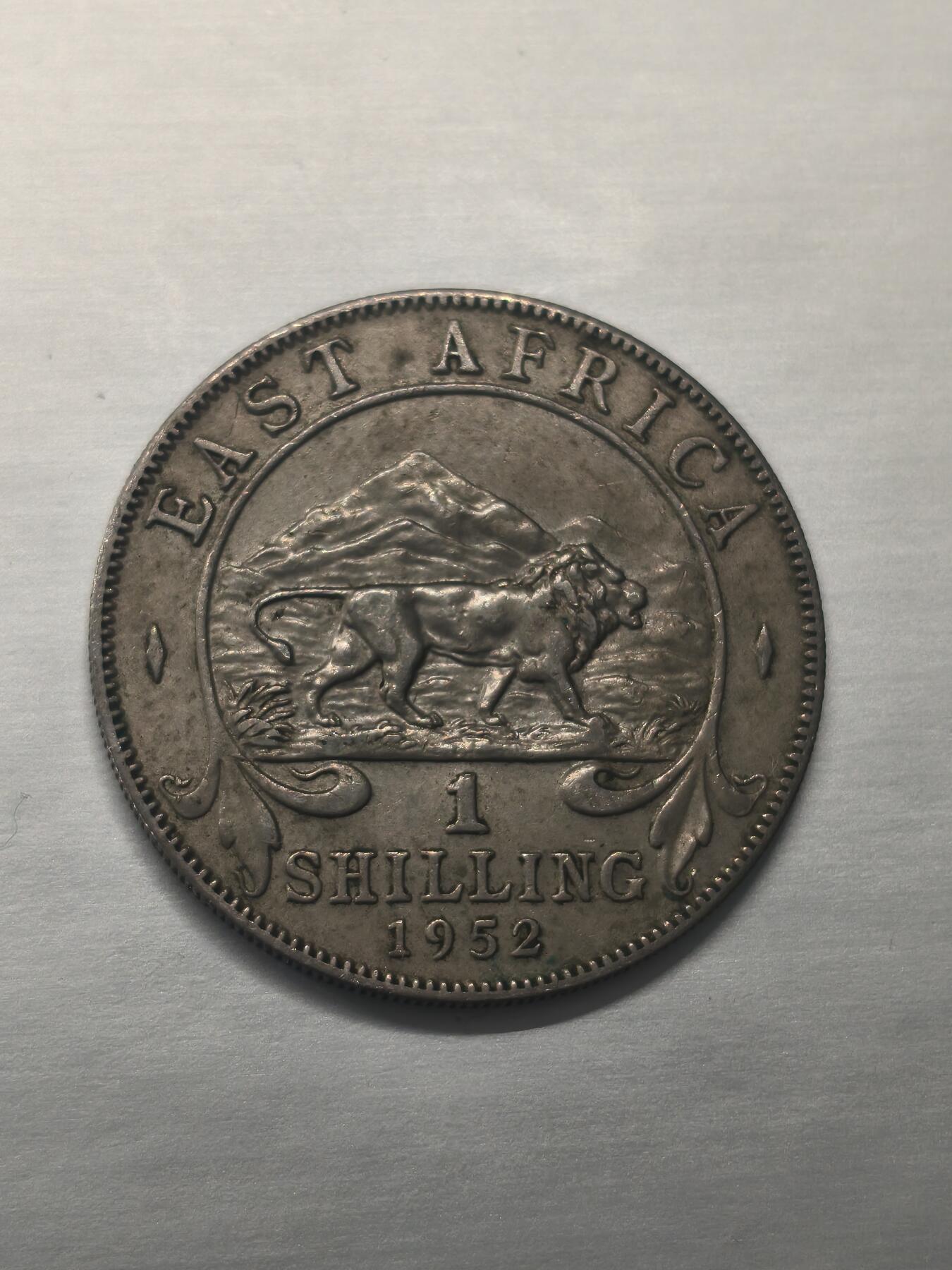 Krab外币市集Vol.9 英属东非1952年乔治六世1先令