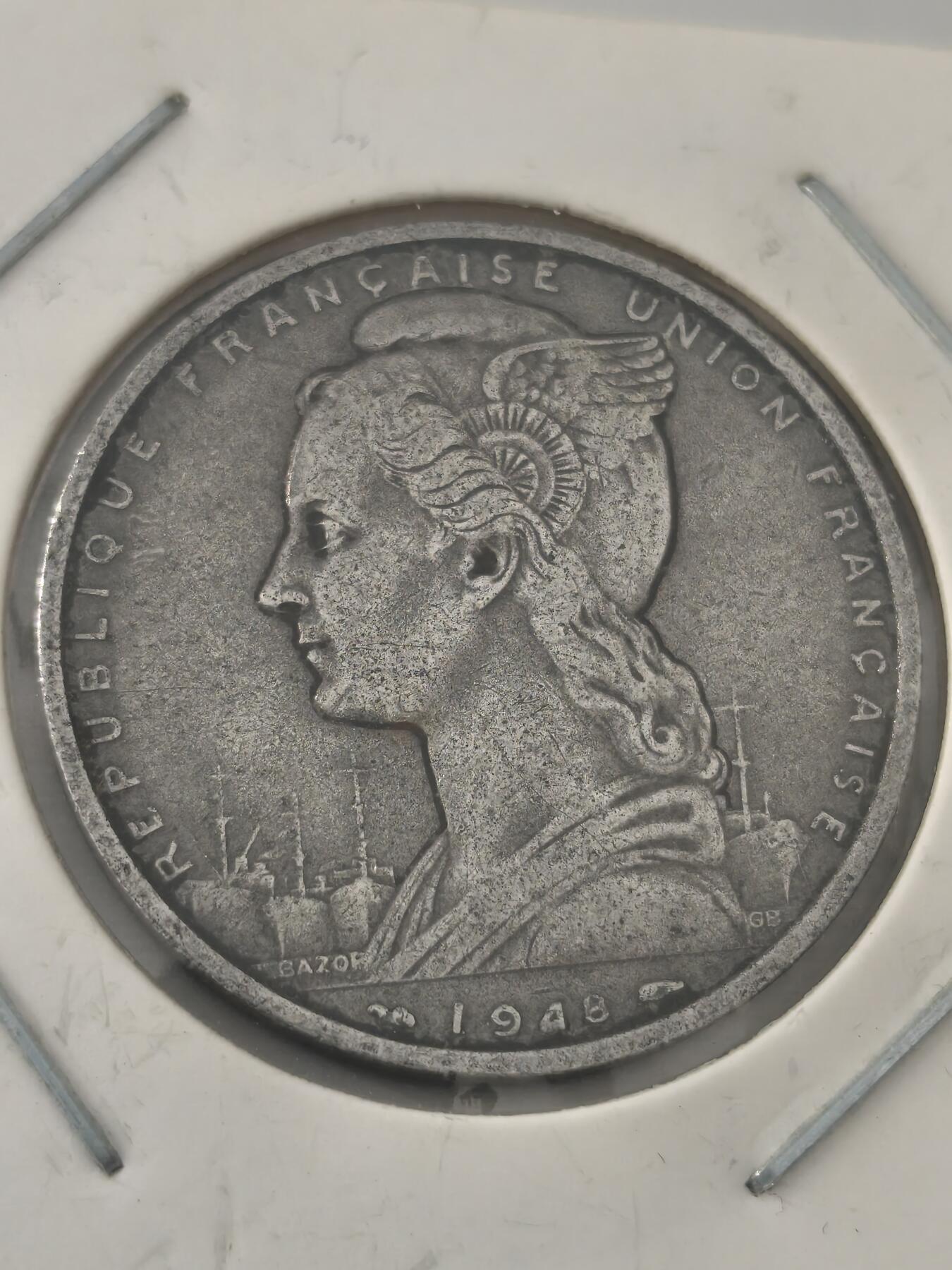 Krab外币市集Vol.9 法属索马里1948年5法郎