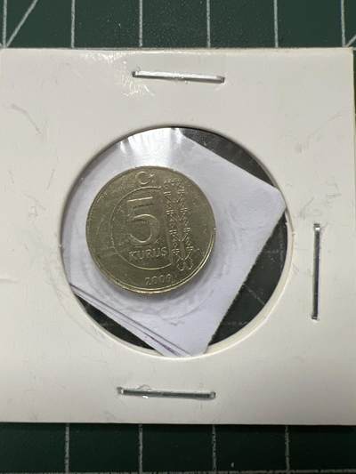 第893期  硬币专场 （无押金，捡漏，全场50包邮，偏远地区除外，接收代拍业务，本店十天发一次货） - 土耳其5库鲁  内含文王八封，可看运势