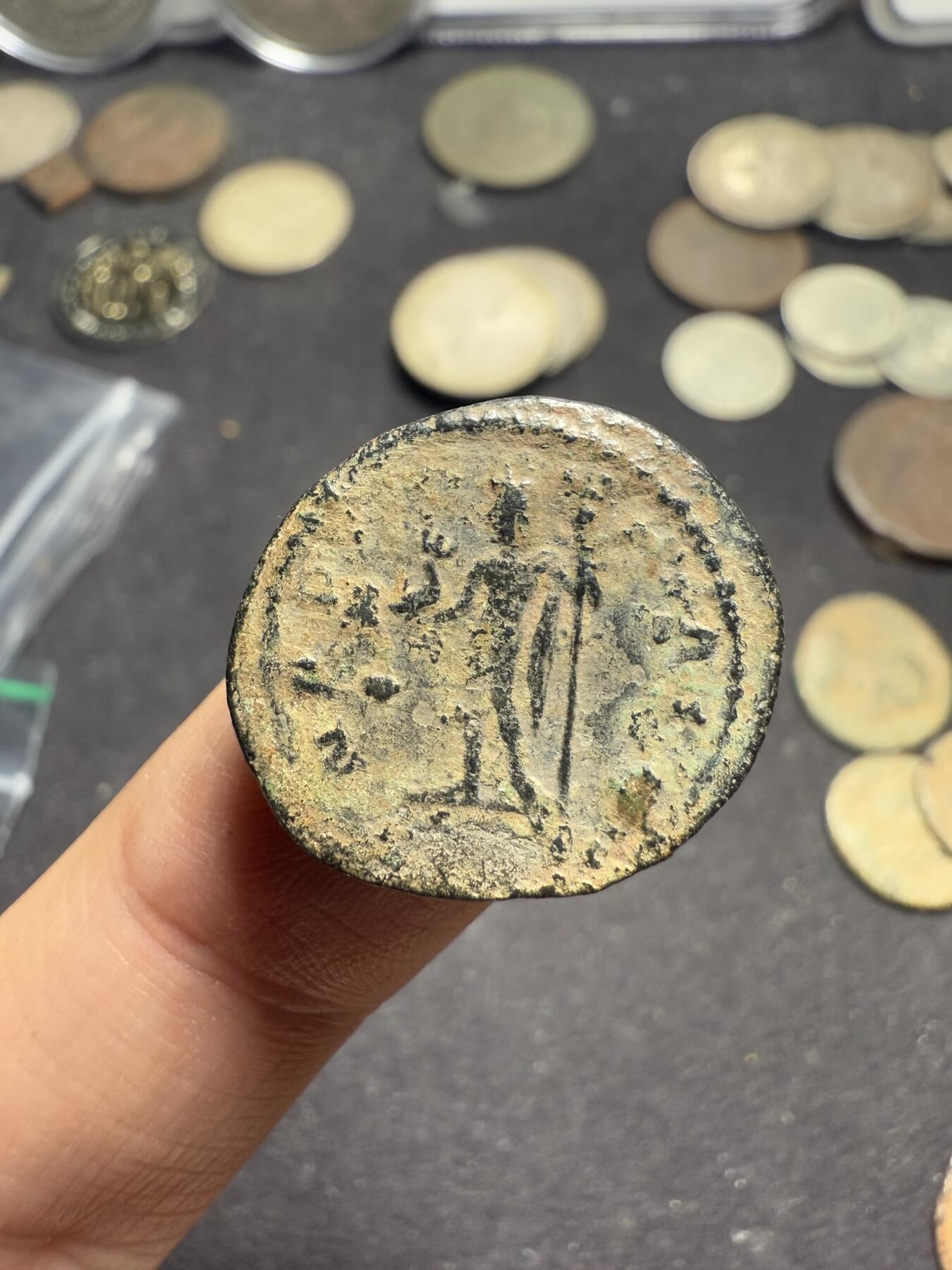 南宋泉阁俄币 外币 国币 专场第十期【送拍无额外佣金】 古罗马 公元260-268年 伽里恩努斯大型富利铜币 背逆 通货好品