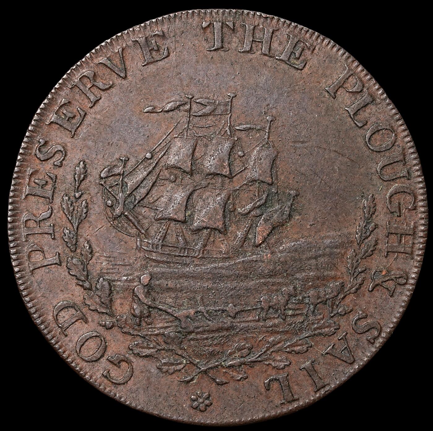 修遠堂世界钱币第六十九期 18世纪英国1/2便士代用币 9.57g