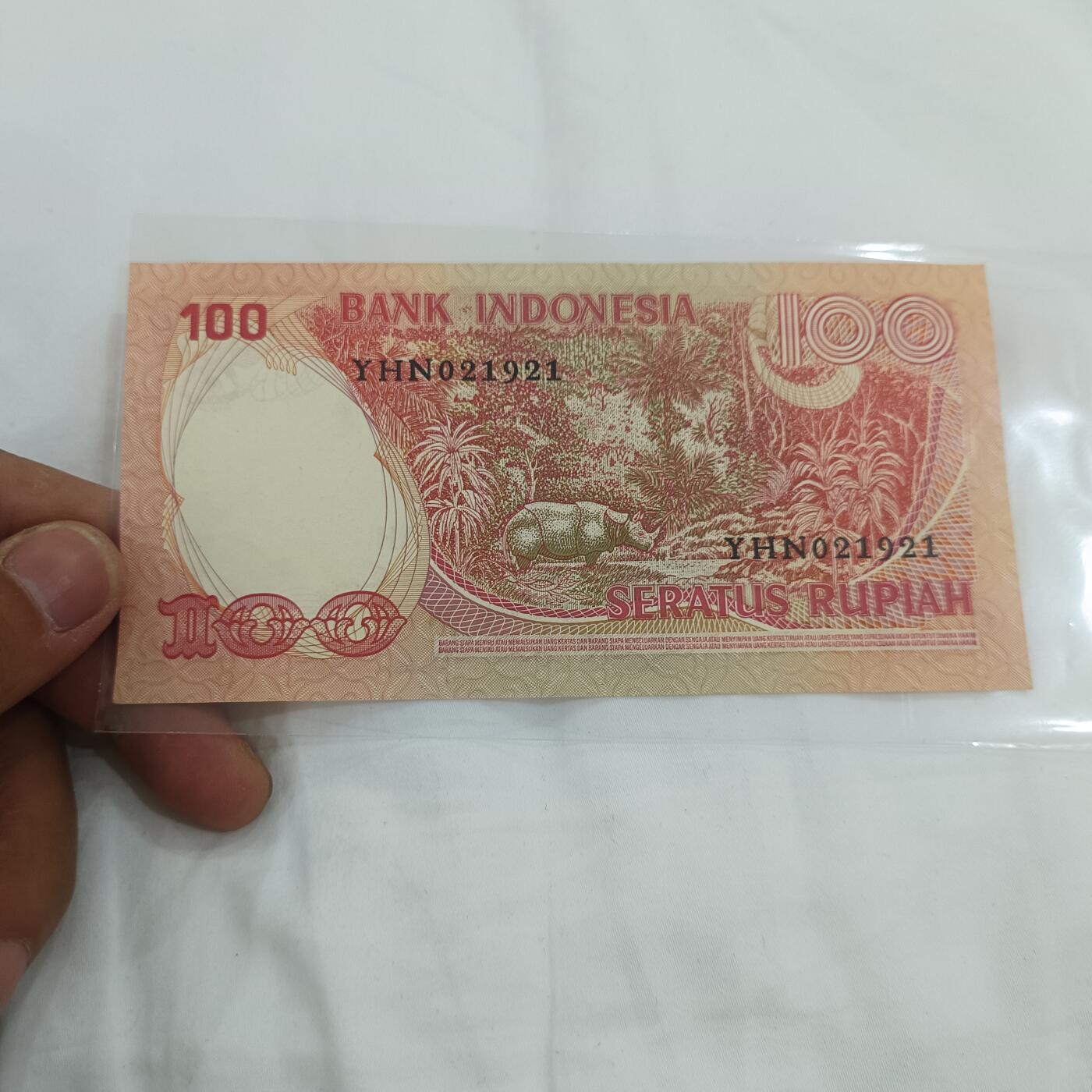 泡泡币外币第三十二场可代拍15038385335微信 印尼100卢比