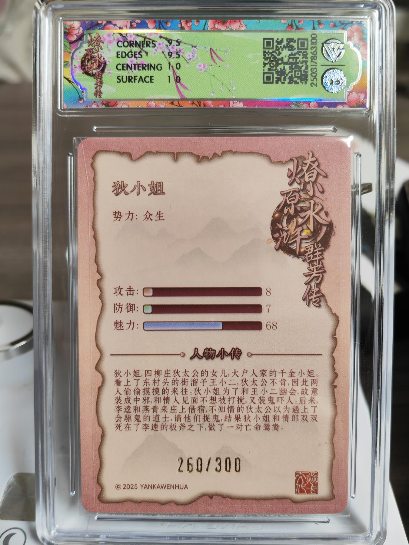 阳大大卡牌超级大甩拍第52期（周五晚上九点截拍，持续收拍品，进群福利早知道） 焱卡文化 水浒群英传 玲姐 狄小姐 折光 编号160/300