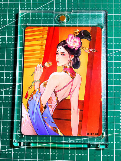 【带全新卡砖】最美古风人物折光彩闪卡一张 卡背为近景 63*88