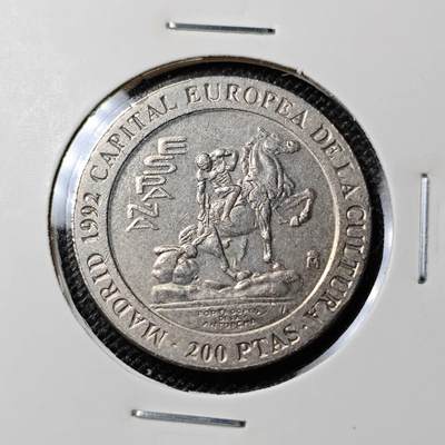 KK钱币收藏小铺 第280期 2月预留时间 周末发货 -  1992西班牙200比塞塔纪念币