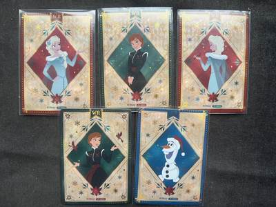 【现货】【集卡社】冰雪公主 wr卡一套5张 - 【现货】【集卡社】冰雪公主 wr卡一套5张