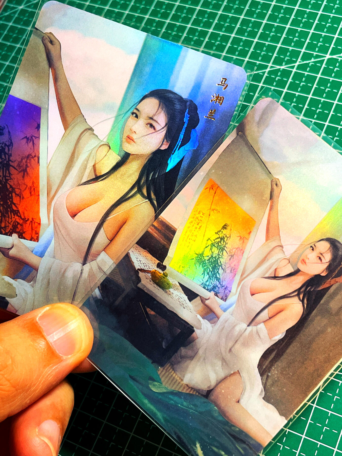 显眼宝卡牌14期 美人合集 颜值为主 焱卡文化 燎原卡牌 红颜录 马湘兰 场景特别好 金彩2张 远近景