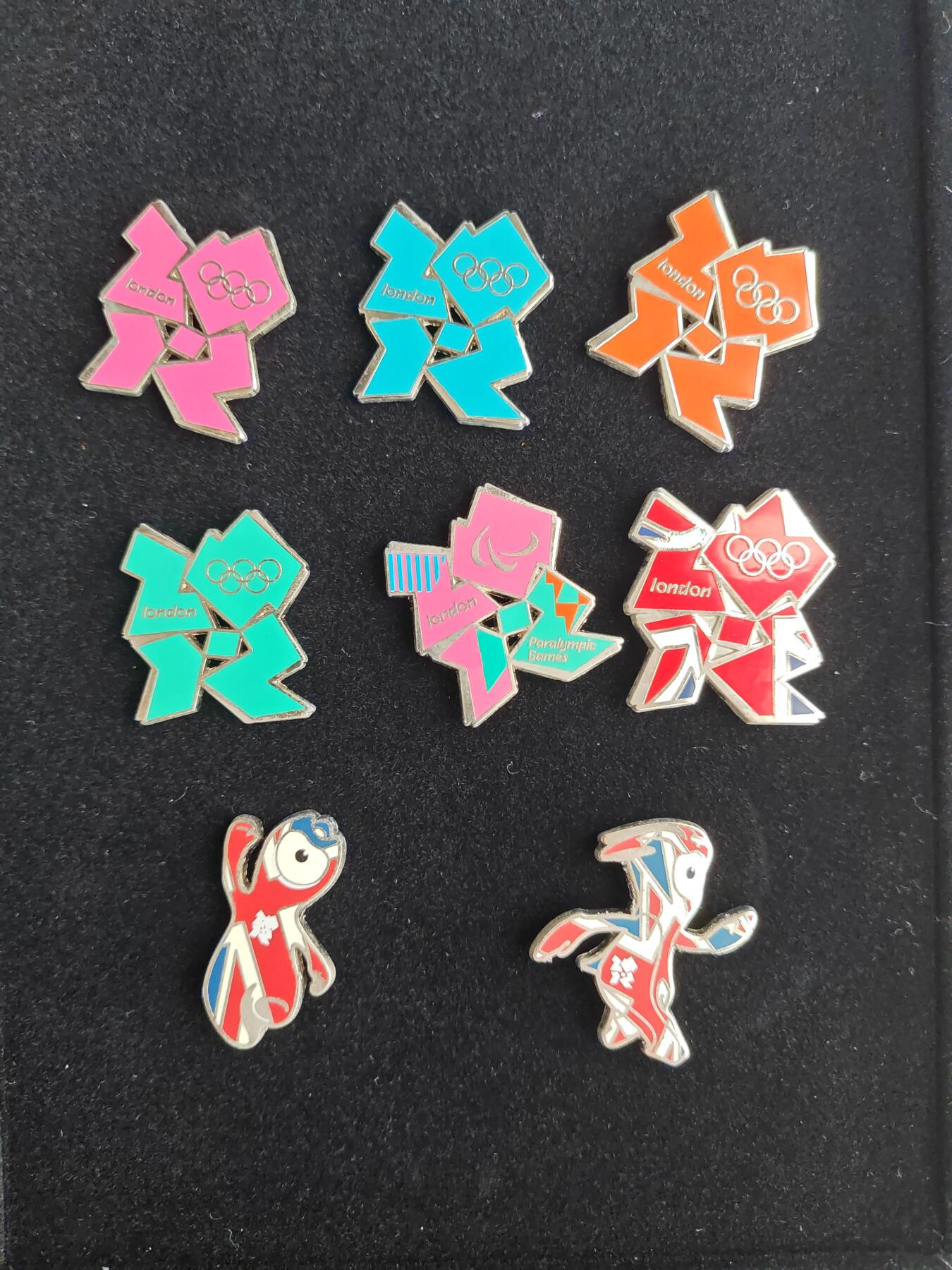 2012年 伦敦奥运会 纪念徽章 全套8枚 官方正品