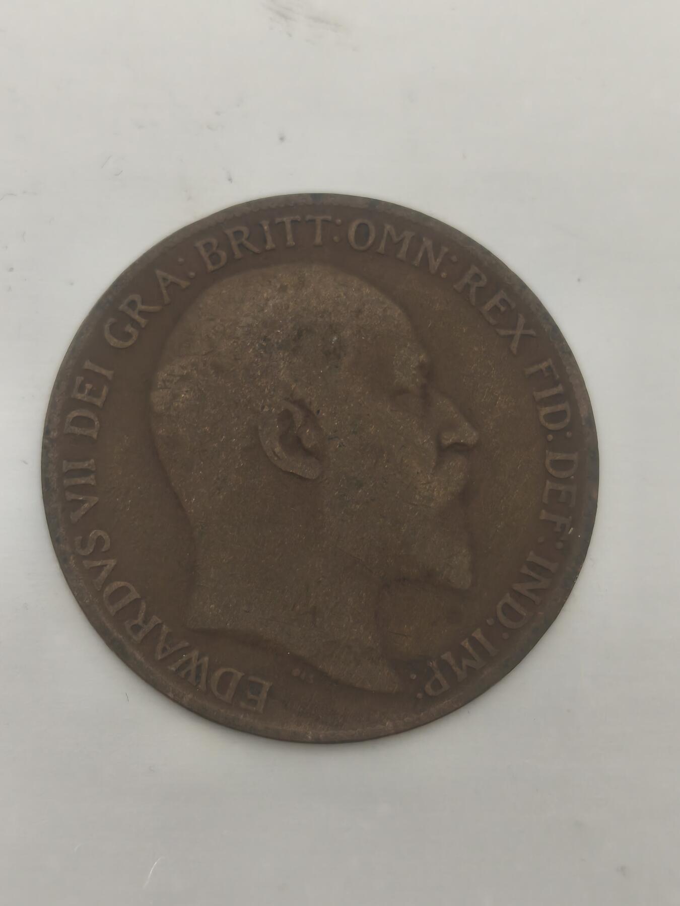 Krab外币市集Vol.9 英国1909年爱德华七世1便士