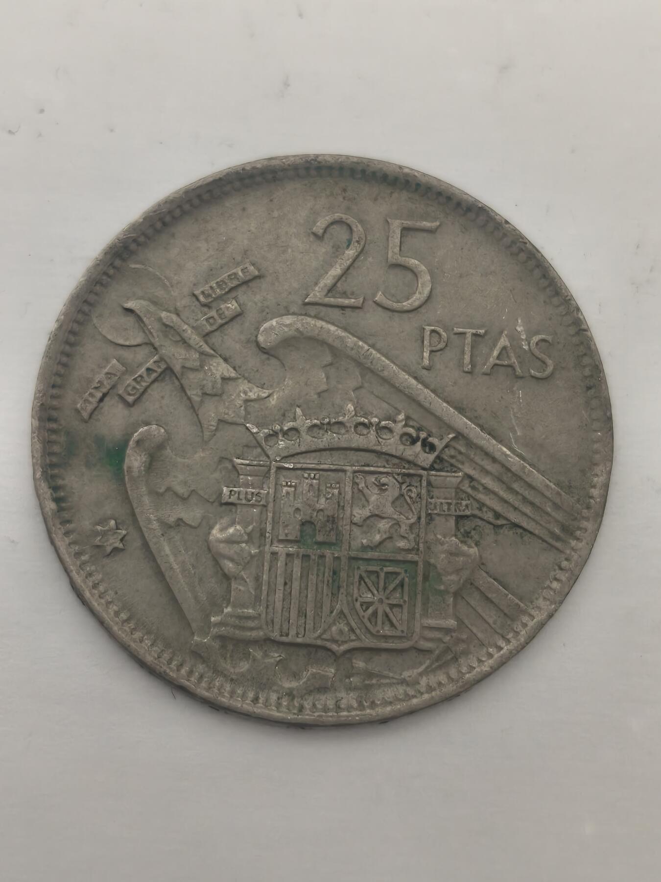 Krab外币市集Vol.9 西班牙1957★69 25比塞塔