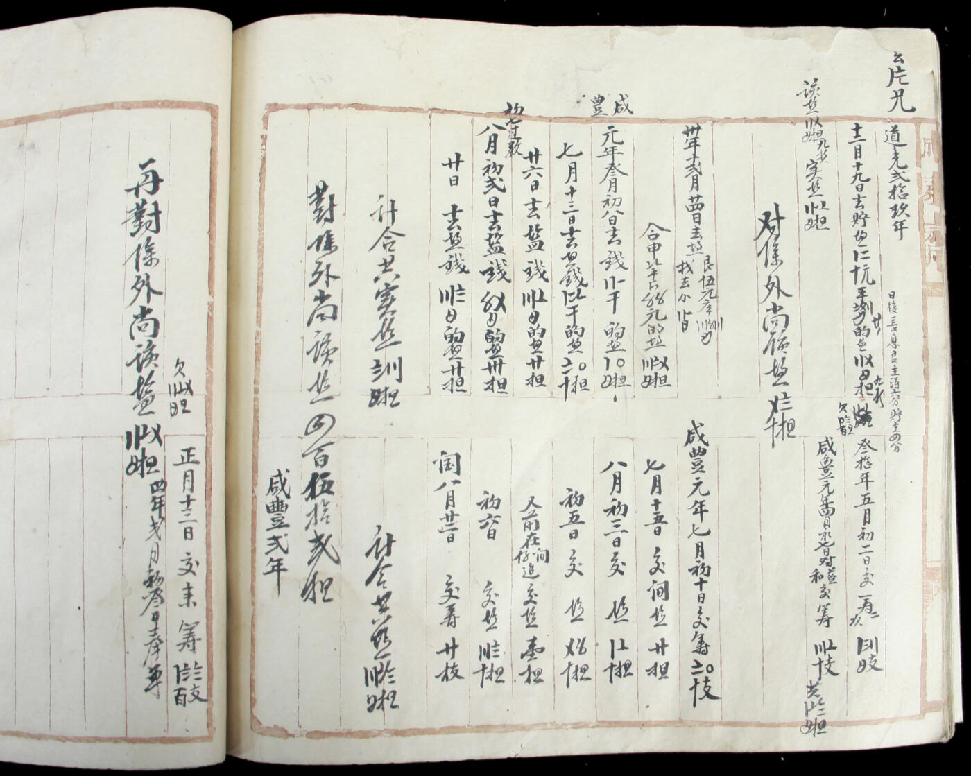 华宇2025年春季拍卖会 清道光之咸丰，同一家族盐号登记账簿，尺寸22*23.5
