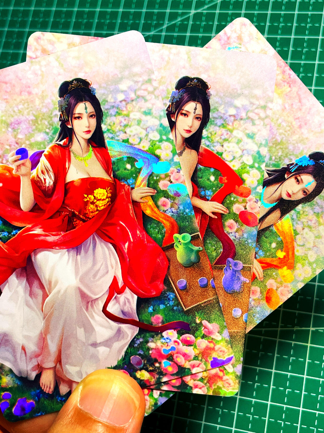 显眼宝卡牌14期 美人合集 颜值为主 焱卡文化 燎原卡牌 乱世红颜 最美貂蝉 金彩卡三张
