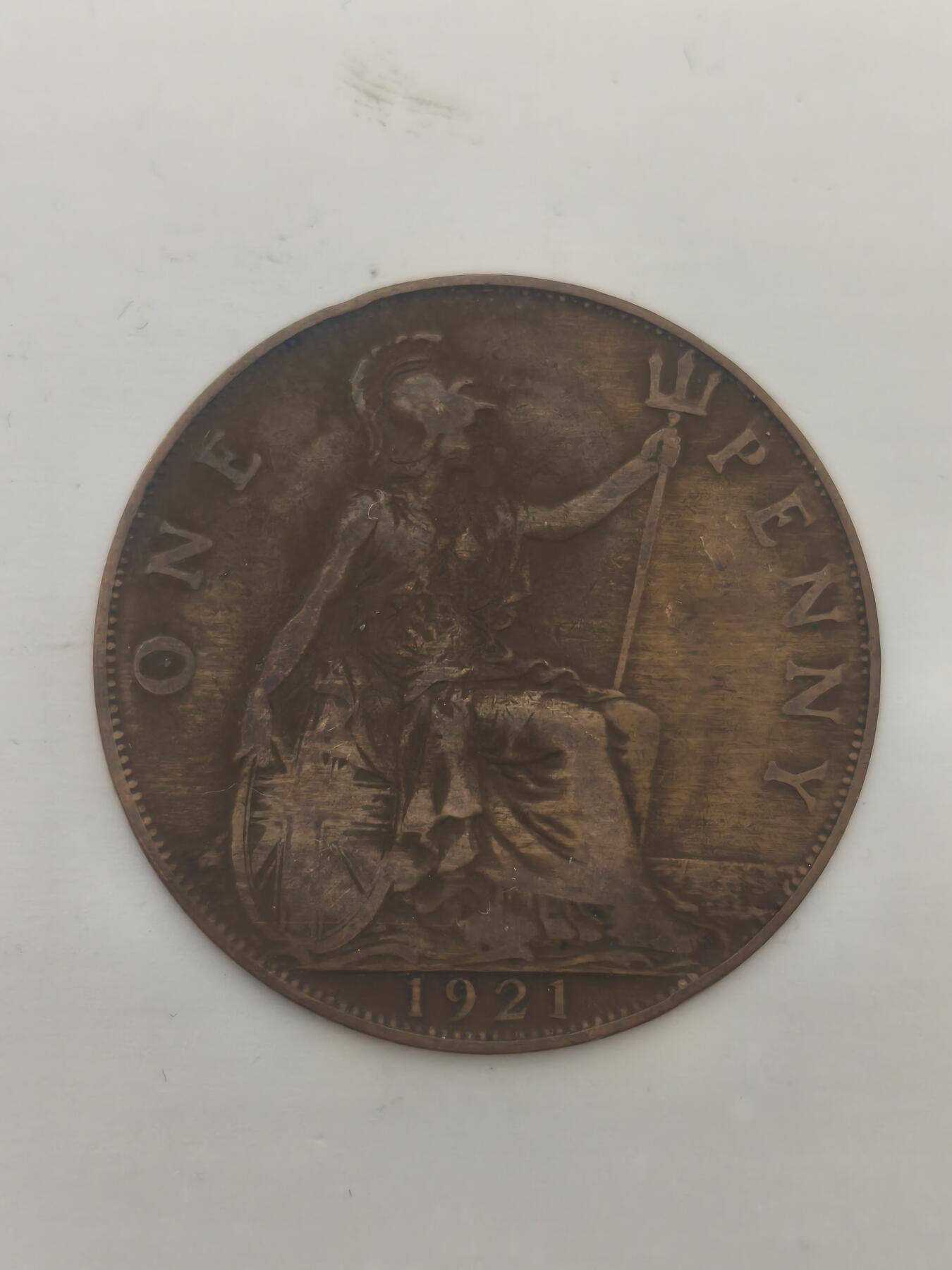 Krab外币市集Vol.9 英国乔治五世1921年1便士