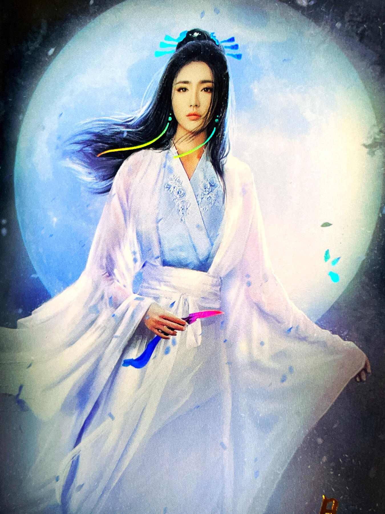 【早期稀有】纵横卡牌 月神远景  头花版 最美月神 63*88
