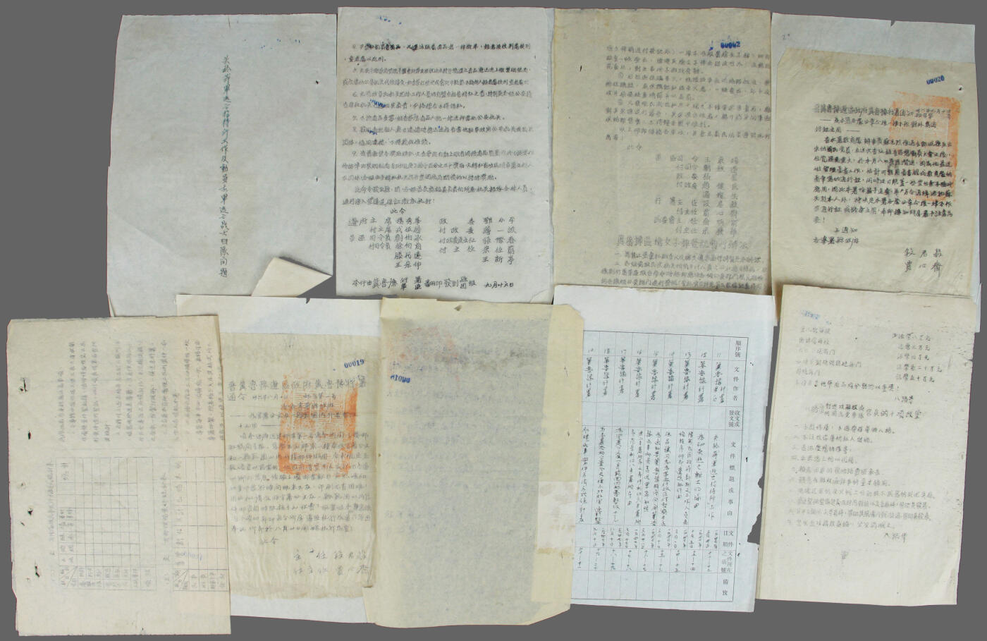 华宇2025年春季拍卖会 1947年冀鲁豫区黄河水利委员会档案卷宗共21份，难得保存完好的黄河水利文献资料尺寸约21*30cm