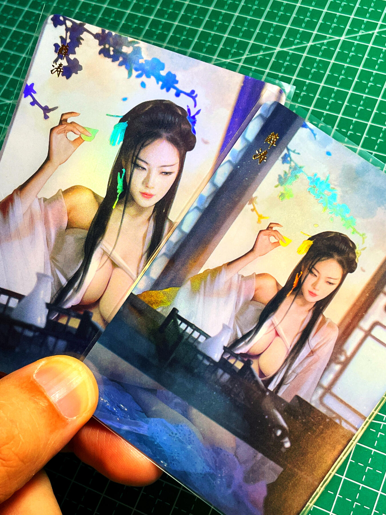 显眼宝卡牌14期 美人合集 颜值为主 焱卡文化 燎原卡牌 红颜录 超美薛涛 金彩2张 远近景