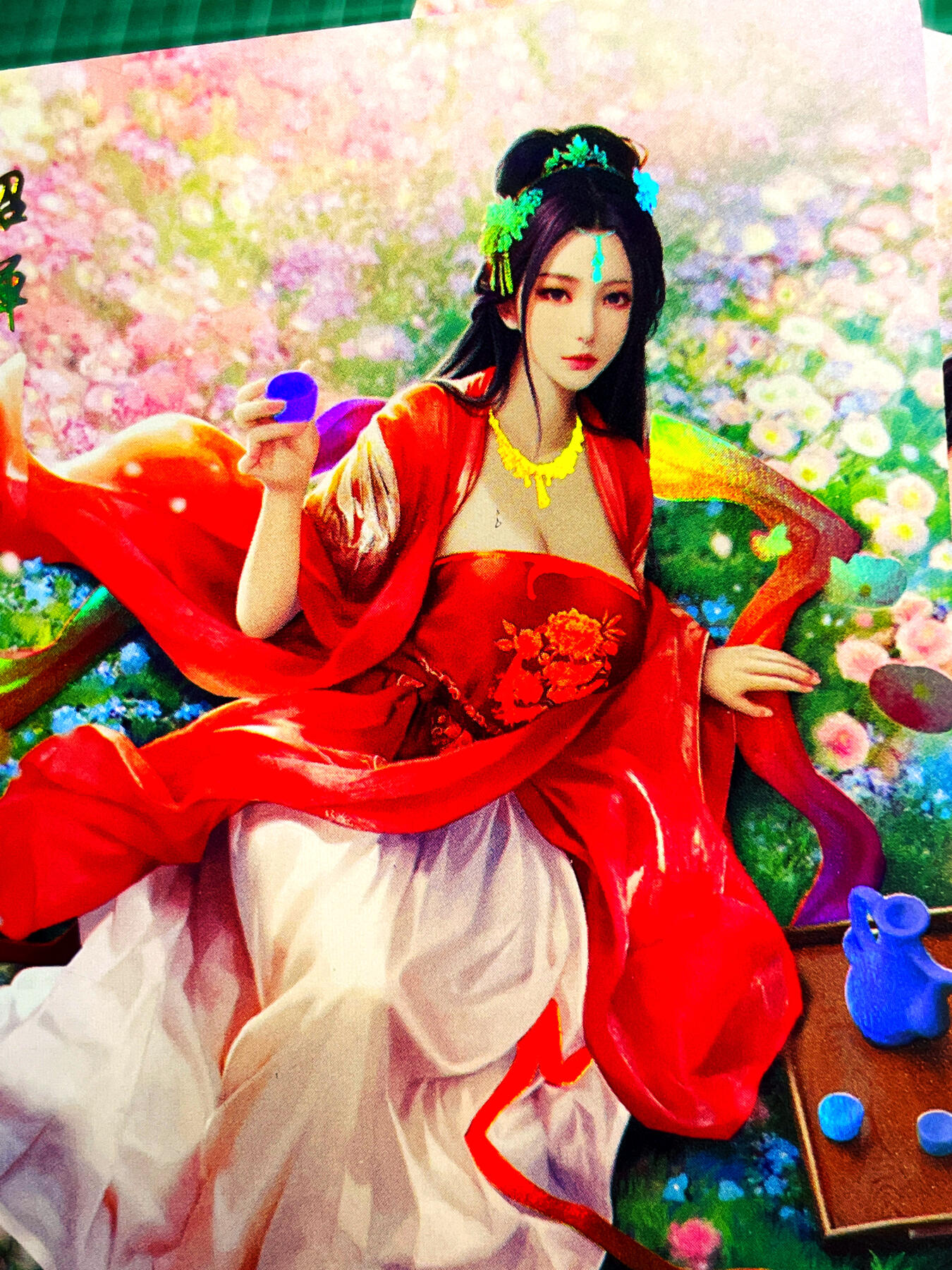 显眼宝卡牌14期 美人合集 颜值为主 焱卡文化 燎原卡牌 乱世红颜 最美貂蝉 金彩卡三张
